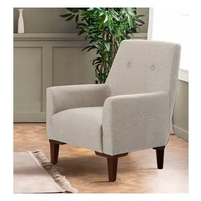 Atelier del Sofa Wing Chair Vina - Cream, Walnut