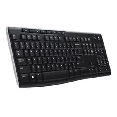 Logitech klávesnice K270/ Bezdrátová/ 2.4GHz/ USB přijímač/ US/ Černá, 920-003738