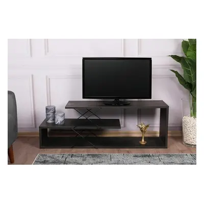 Hanah Home TV Stand Zigzag - Dark Brown Dark Brown