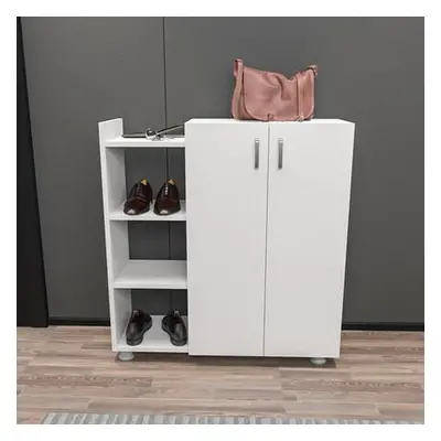 Hanah Home Shoe Cabinet Asus - White White