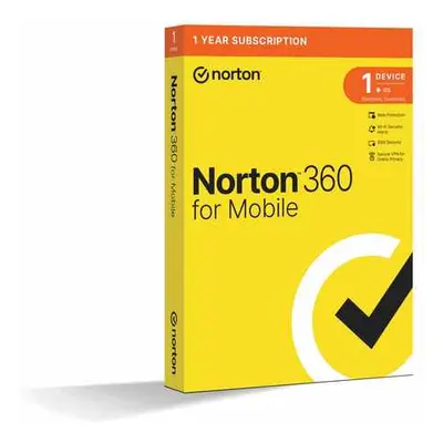 NORTON 360 MOBILE CZ 1 uživatel pro 1 zařízení na 1 rok, 21426893