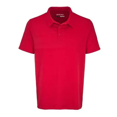 CCM Triko Fitted Polo SR, šedá, Senior, L