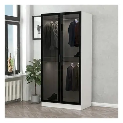 Hanah Home Wardrobe Kale Glass Black - 210