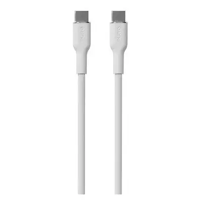 Puro kábel Soft Silicone Cable USB-C to USB-C 1.5m - White