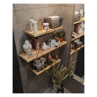 Hanah Home Wall Shelf Prizma Raf, Büyük Boy Salon Tipi