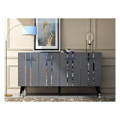 Hanah Home Console Asel - Anthracite, Silver