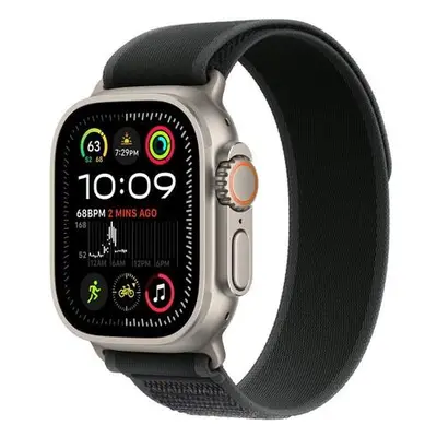 Apple Watch 49/46/45/44mm černý trailový tah s přírodním titanem M/L