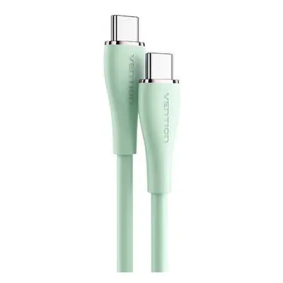 USB-C 2.0 to USB-C Cable Vention TAWGF 1m, PD 100W, Green Silicone