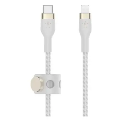 Belkin kabel USB-C s konektorem LTG,3M bilý pletený