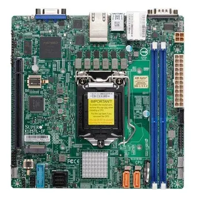 SUPERMICRO MB LGA1200 (Xeon E3-2300), C252, 2xDDR4, 6xSATA3, M.2, 1xPCIe4.0 x16, VGA, 2x LAN, IP