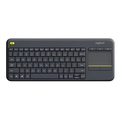 Logitech klávesnice K400 Plus/ Bezdrátová/ 2.4GHz/ Touchpad/ USB přijímač/ CZ/ Černá, 920-007151