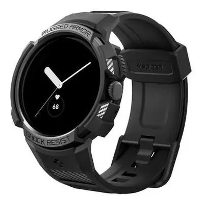 Spigen Rugged Armor Pro kryt s řemínkem Google Pixel Watch/Watch 2 černý