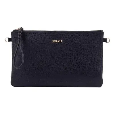 SEGALI Dámská kožená crossbody kabelka 50532 black