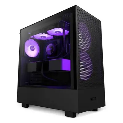 NZXT skříň H5 Flow RGB edition / 2x120 mm fan / USB 3.0 / USB-C 3.1 / RGB / průhledná bočnice / 