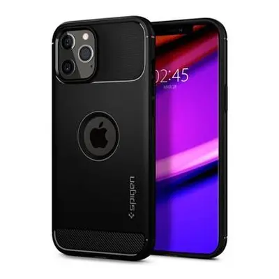 Ochranný kryt Spigen Rugged Armor pro Apple iPhone 12/iPhone 12 Pro (6,1") černý