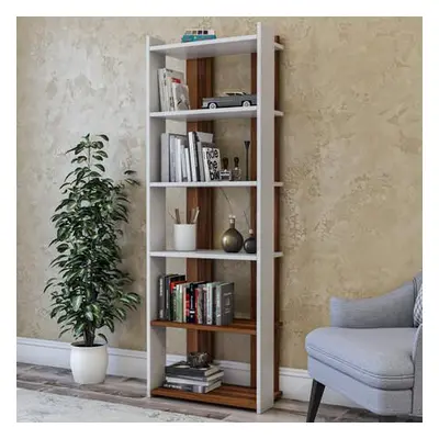 Hanah Home Bookshelf Sakran - White, Walnut