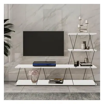 Hanah Home TV Stand Ilgaz - White White