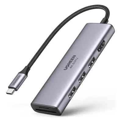 UGREEN USB-C Hub na HDMI s 3x USB, SD/TF