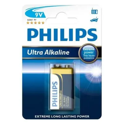 Philips 6LR61E1B/10 Ultra Alkaline baterie 9V