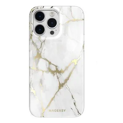 SwitchEasy kryt Marble Case pre iPhone 14 Pro Max - Champagne White