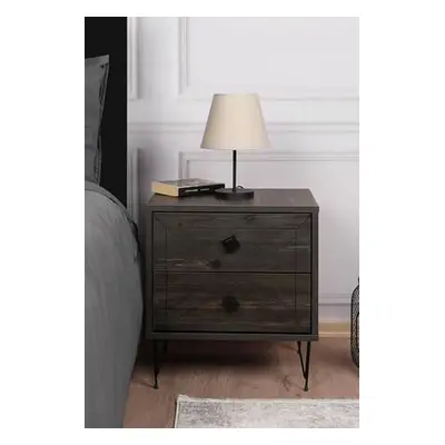 Hanah Home Nightstand Luna - Dark Brown Dark Brown