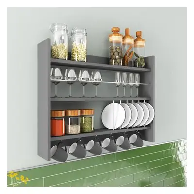 Hanah Home Kitchen Shelf Kolin - Anthracite Anthracite