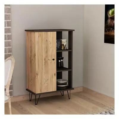 Hanah Home Multi Purpose Cabinet Beta v2- Walnut WalnutBlack