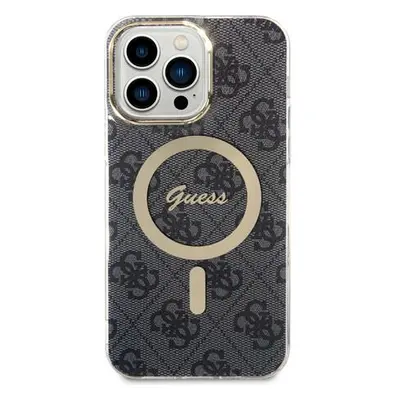 Guess IML 4G MagSafe kryt iPhone 15 Pro Max černý