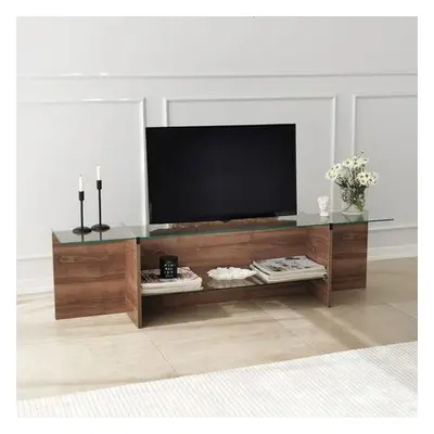 Hanah Home TV Stand Escape TV - Walnut Walnut