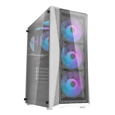 Darkflash DK352 Plus computer case + 4 fans (black and white),