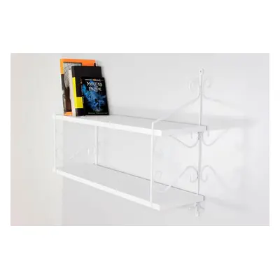 Hanah Home Wall Shelf Seramoni 2'li - Shiny White White