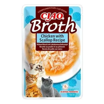 Churu Cat CIAO Broth Chicken with Scallop Recipe 40g