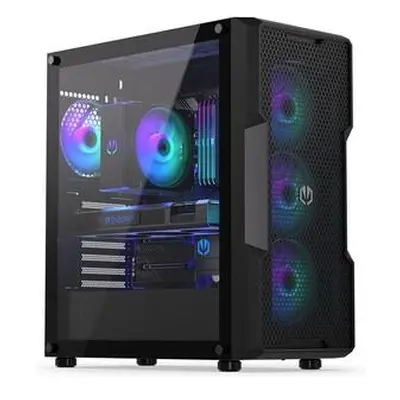 Endorfy skříň Regnum 400 ARGB / ATX / 4x120mm ARGB / 2xUSB / prosklená bočnice / černá, EY2A009