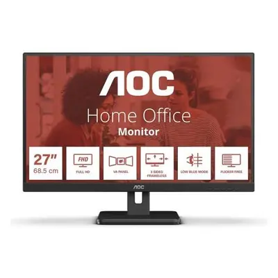 AOC LCD 27E3UM 27" VA/1920x1080@75Hz/4ms/300cd/3000:1/HDMI/DP/VGA/2xUSB 3.2/Repro/VESA, 27E3UM