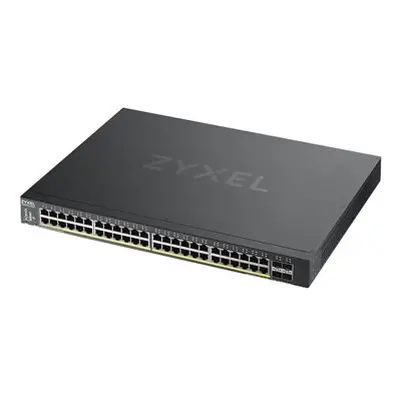 Zyxel XGS1930-52HP 52-port Smart Managed PoE Switch, 48x gigabit PoE RJ45, 4x 10G SFP+, 375W pr