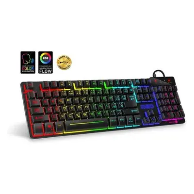 CONNECT IT NEO klávesnice pro hráče (CZ+SK verze), RGB podsvícení, reaguje na zvuk, CKB-3590-CS