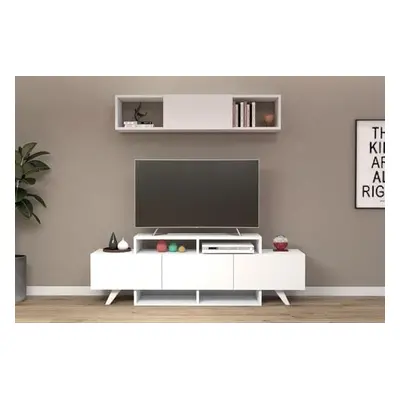 Hanah Home TV Unit Alwin Unit - White White