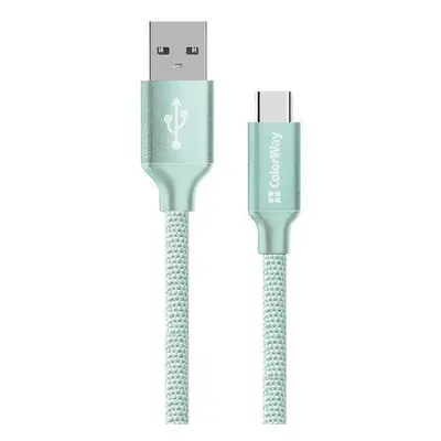 Colorway Datový Kabel USB/ USB-C / 2.4A/ 2m/ Mint