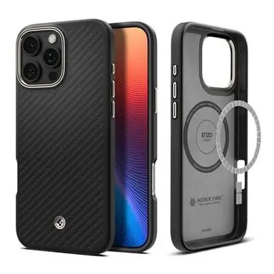 Spigen Enzo Aramid kryt iPhone 16 Pro Max black natural