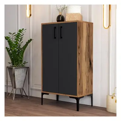 Hanah Home Shoe Cabinet Prag - Walnut, Anthracite