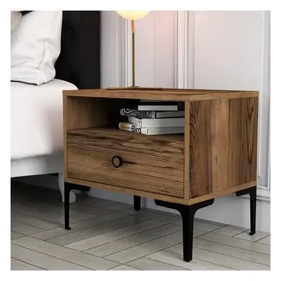 Hanah Home Nightstand Lizbon 532 - Walnut Walnut