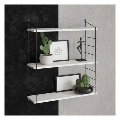 Hanah Home Wall Shelf Armoni 3'lü - White White