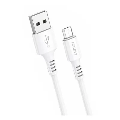 Kabel USB na Micro USB Foneng, X85 3A Quick Charge, 1 m (bílý)