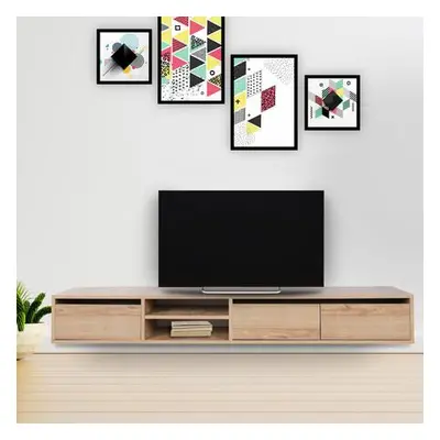 Hanah Home TV Stand Rust