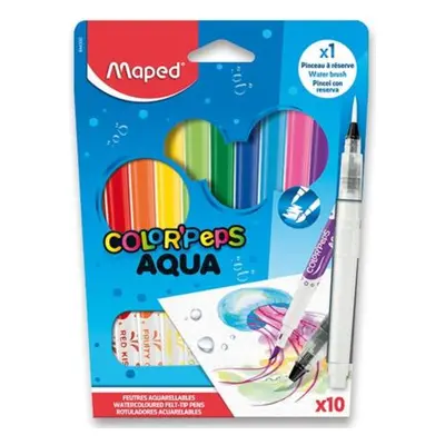 MAPED Fixy Color'Peps Aqua 10ks + vodní štětec