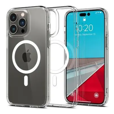 Spigen Crystal Hybrid Mag, white - iPhone 14 Pro