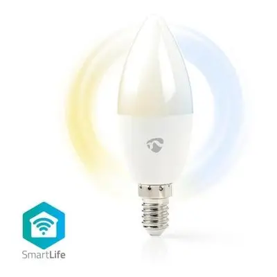 Nedis WIFILW13WTE14 - SmartLife LED žárovka | Wi-Fi | E14 | 350 lm | 4.5 W | Studená-Teplá Bílá 