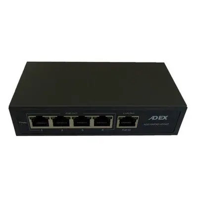 Switch Adex ADS105FRP-4POAF 5x LAN, 1x PoE-in reverzní, 4x PoE-out, ADS105FRP-4POAF