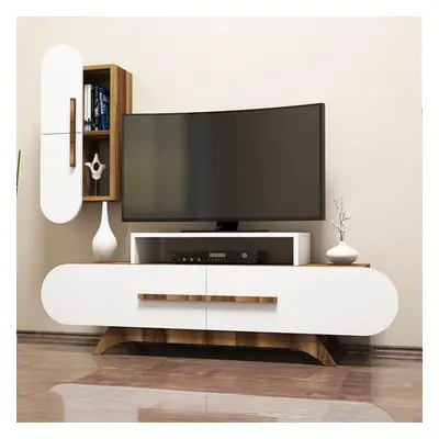 Hanah Home TV Unit Rose S - Walnut, White