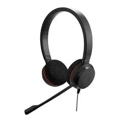 Jabra Evolve 20/Stereo/USB/Drát/MS/Černá-červená